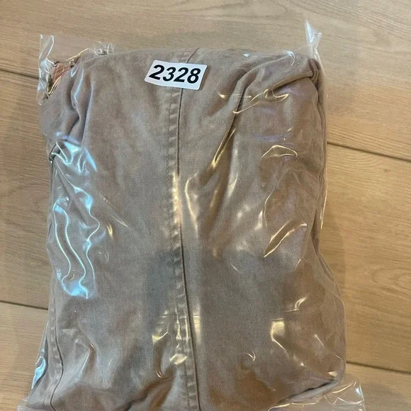 Oli & Hali Military Style Jacket Small Ruffle Hem Bronze Button Cotton Blend - Picture 8 of 8